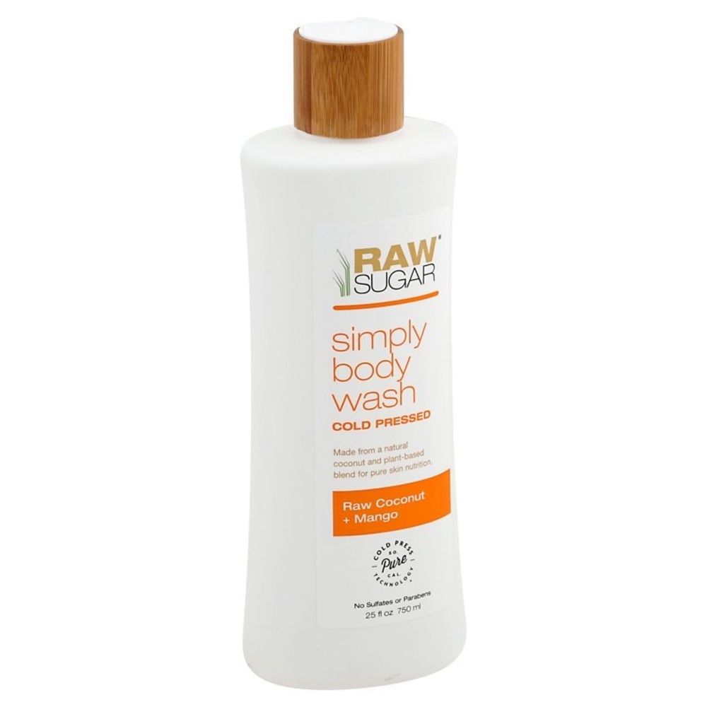 Raw sugar simply body wash raw coconut + mango